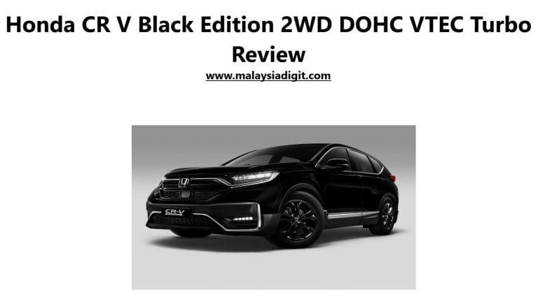 Honda CR-V Black Edition 2WD DOHC VTEC Turbo Review