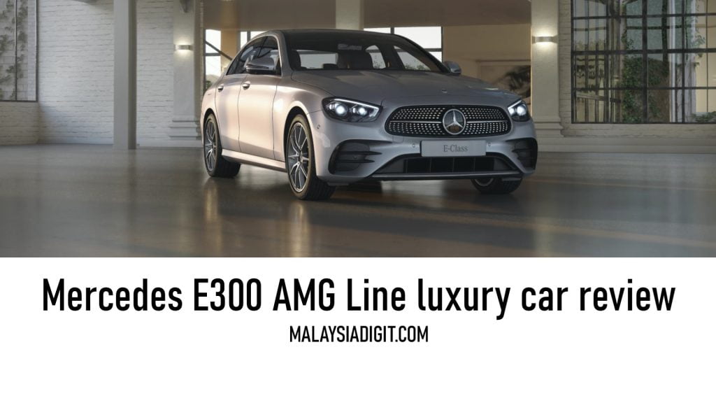 Mercedes E300 AMG Line luxury car review