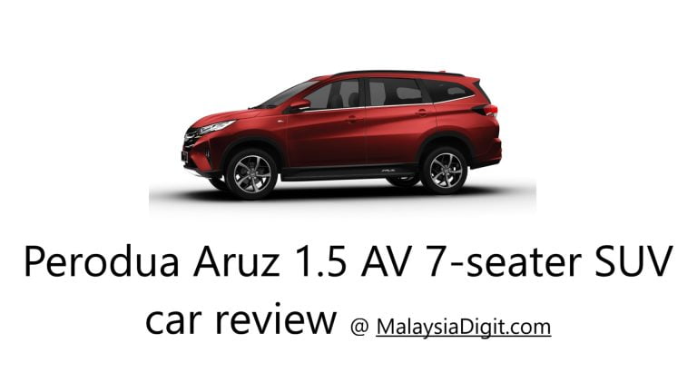 Perodua Aruz 1.5 AV 7-seater SUV car review