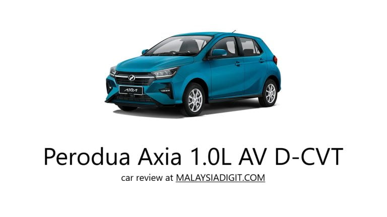 Perodua Axia 1.0L AV D-CVT car review