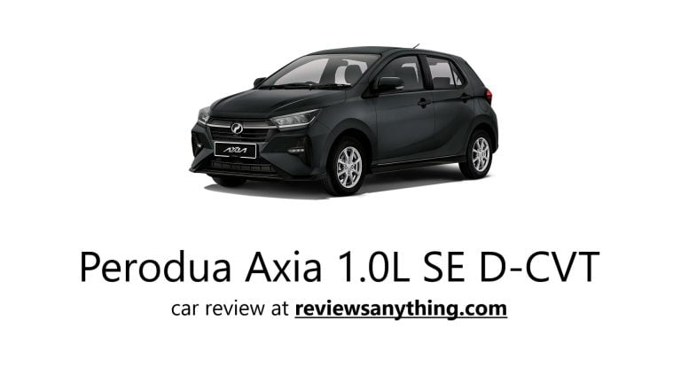 Perodua Axia 1.0L SE D-CVT car review