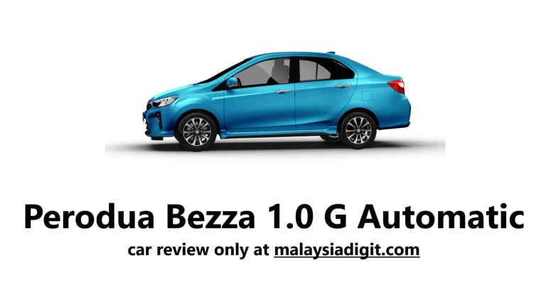 Perodua Bezza 1.0 G Automatic car review