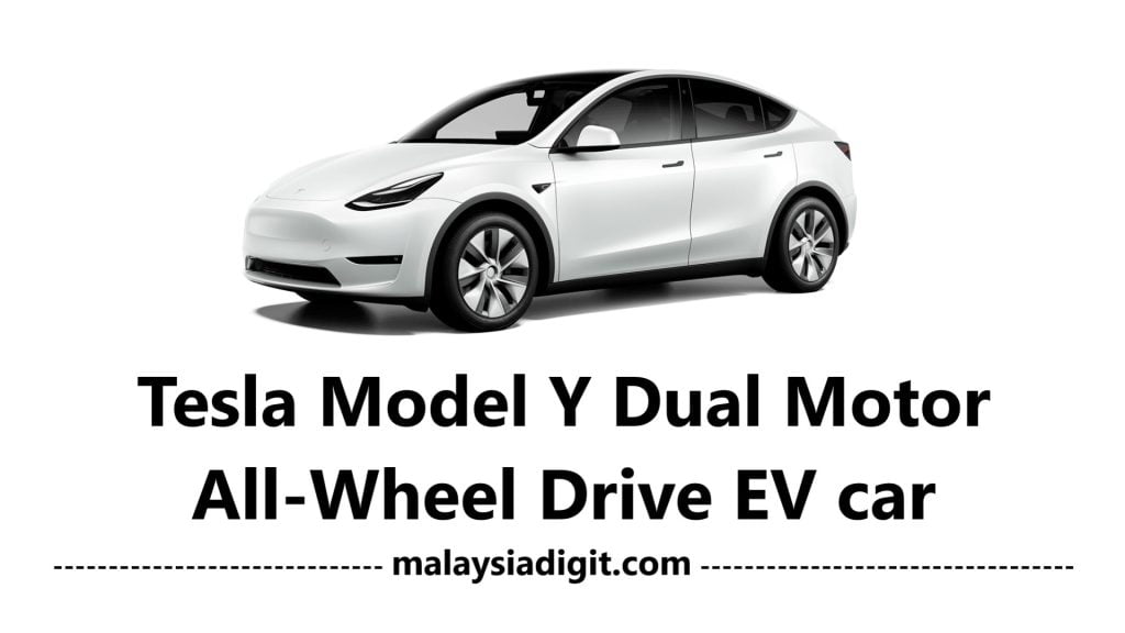 Tesla Model Y Dual Motor All-Wheel Drive EV car