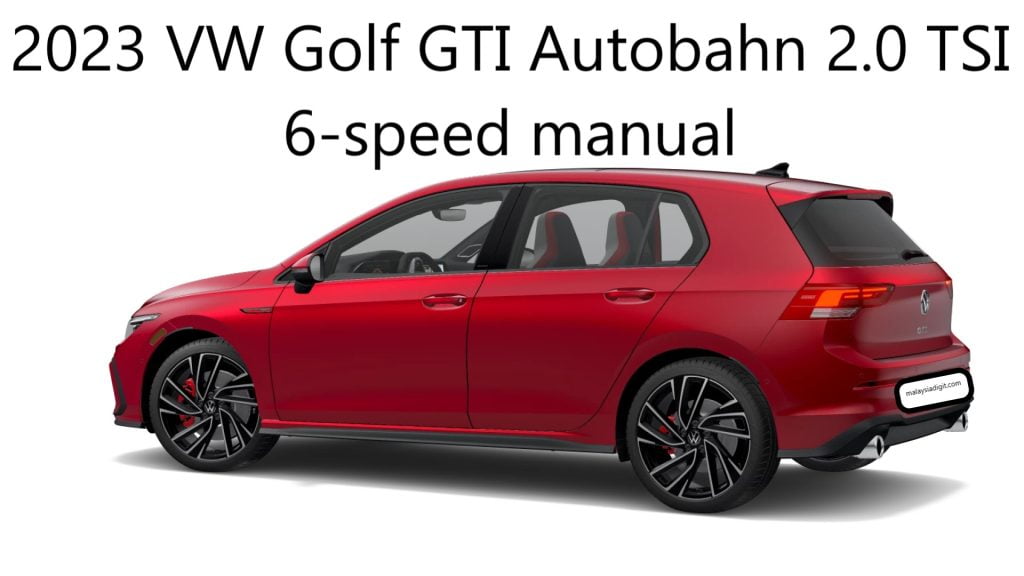 2023 VW Golf GTI Autobahn 2.0 TSI 6-speed manual