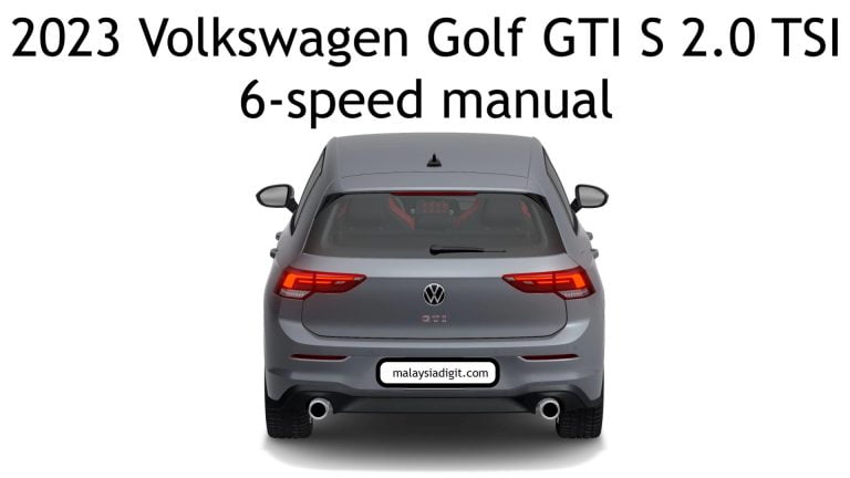 2023 Volkswagen Golf GTI S 2.0 TSI 6-speed manual