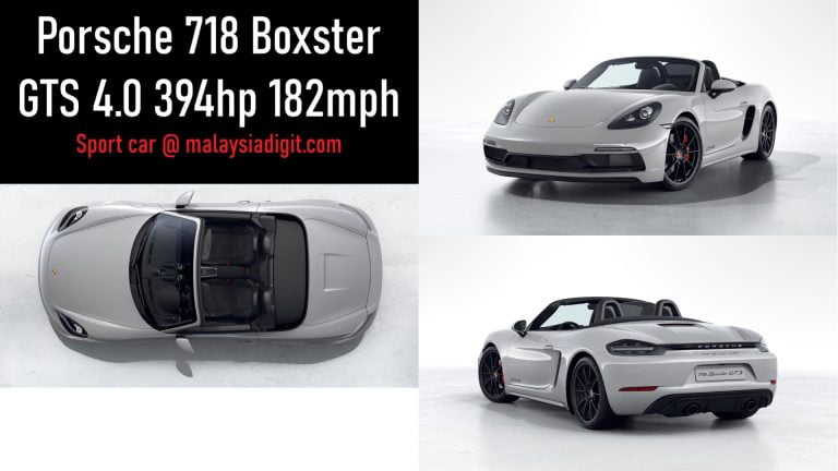 Porsche 718 Boxster GTS 4.0 394hp 182mph sport car review