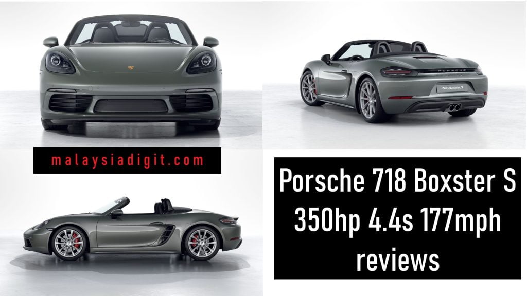 Porsche 718 Boxster S 350hp 4.4s 177mph reviews