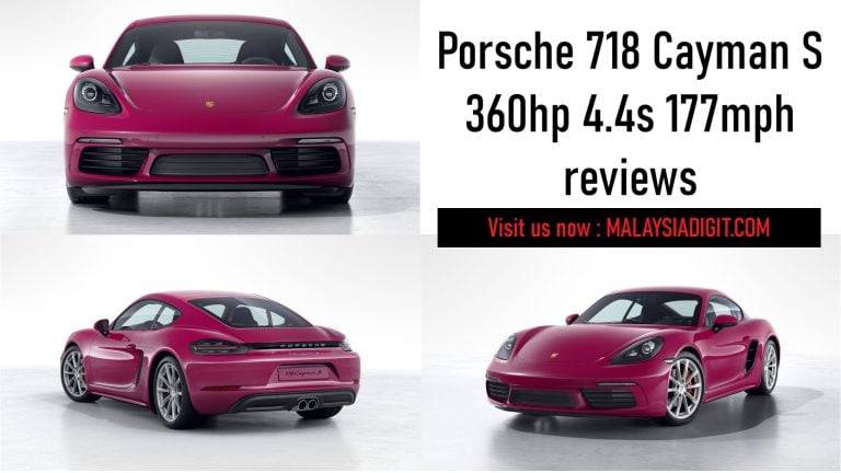 Porsche 718 Cayman S 360hp 4.4s 177mph reviews