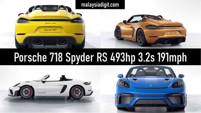 Porsche 718 Spyder RS 493hp 3.2s 191mph review