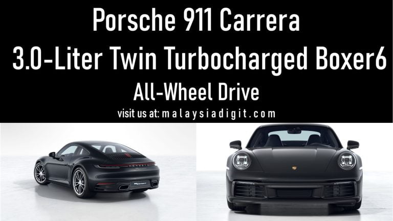 Porsche 911 Carrera 4 3.0-Liter Twin-Turbocharged Boxer 6 All-Wheel Drive