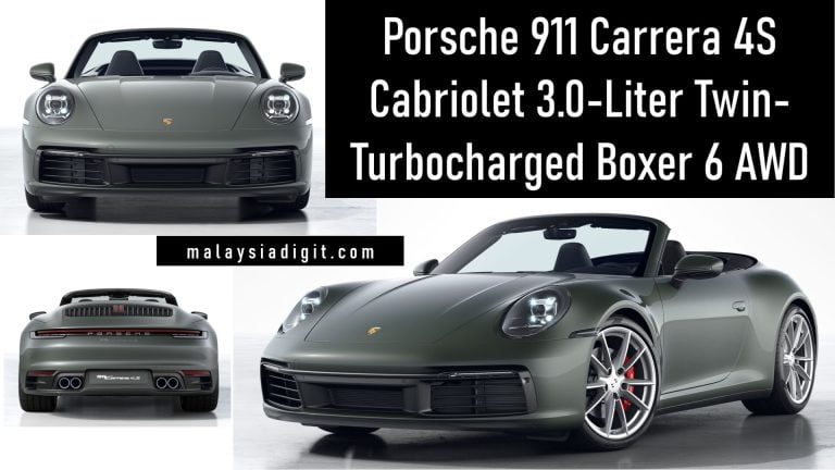 Porsche 911 Carrera 4S Cabriolet 3.0-Liter Twin-Turbocharged Boxer 6 All-Wheel Drive