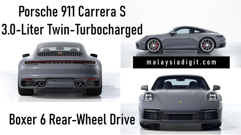 Porsche 911 Carrera S 3.0-Liter Twin-Turbocharged Boxer 6 Rear-Wheel Drive