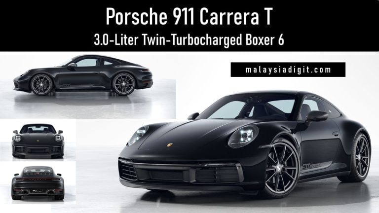 Porsche 911 Carrera T 3.0-Liter Twin-Turbocharged Boxer 6