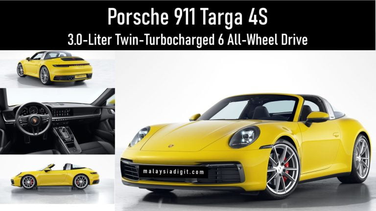 Porsche 911 Targa 4S 3.0-Liter Twin-Turbocharged Boxer 6 All-Wheel Drive