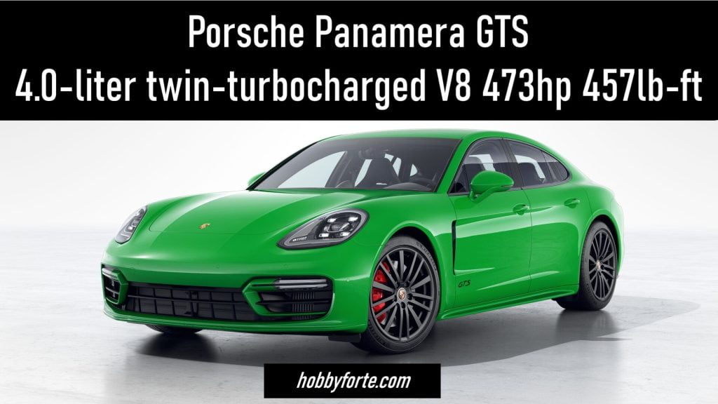 Porsche Panamera GTS 4.0-liter twin-turbocharged V8 473hp 457lb-ft