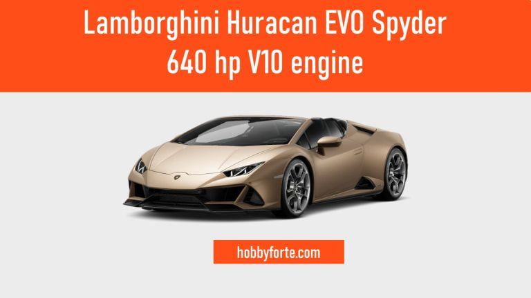 Lamborghini Huracan EVO Spyder 640 hp V10 engine