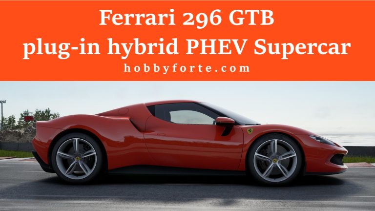 Ferrari 296 GTB plug-in hybrid PHEV Supercar